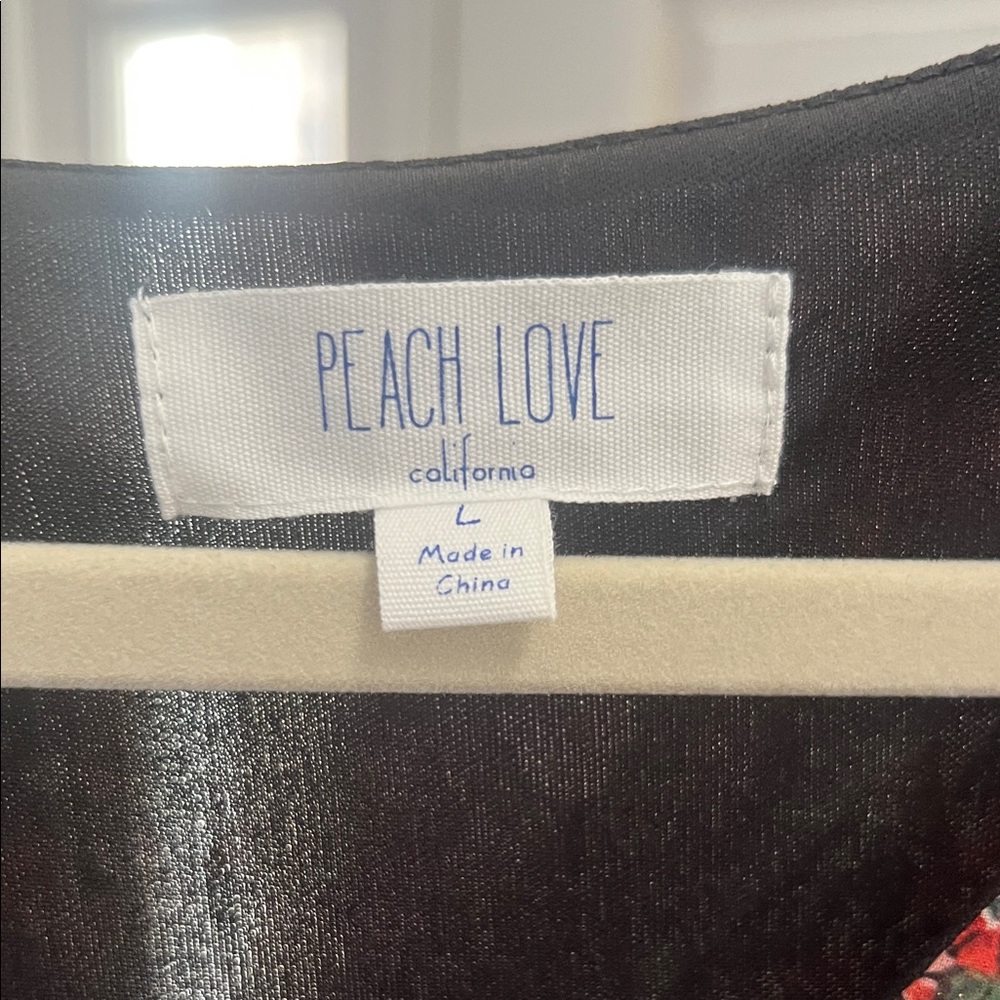 Peach Love California Vibrant Floral Dress - Picture 2 of 6